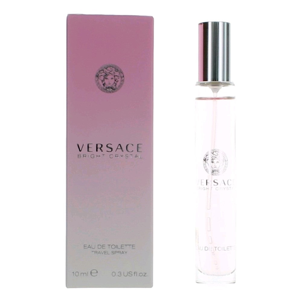 Versace Bright Crystal by Versace, 0.3 oz EDT Travel Spray for Women
